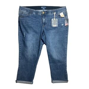 Democracy Ab Solution Ankle Skimmer Jeans Plus Size‎ 24W Ankle Crop Stretch NWT